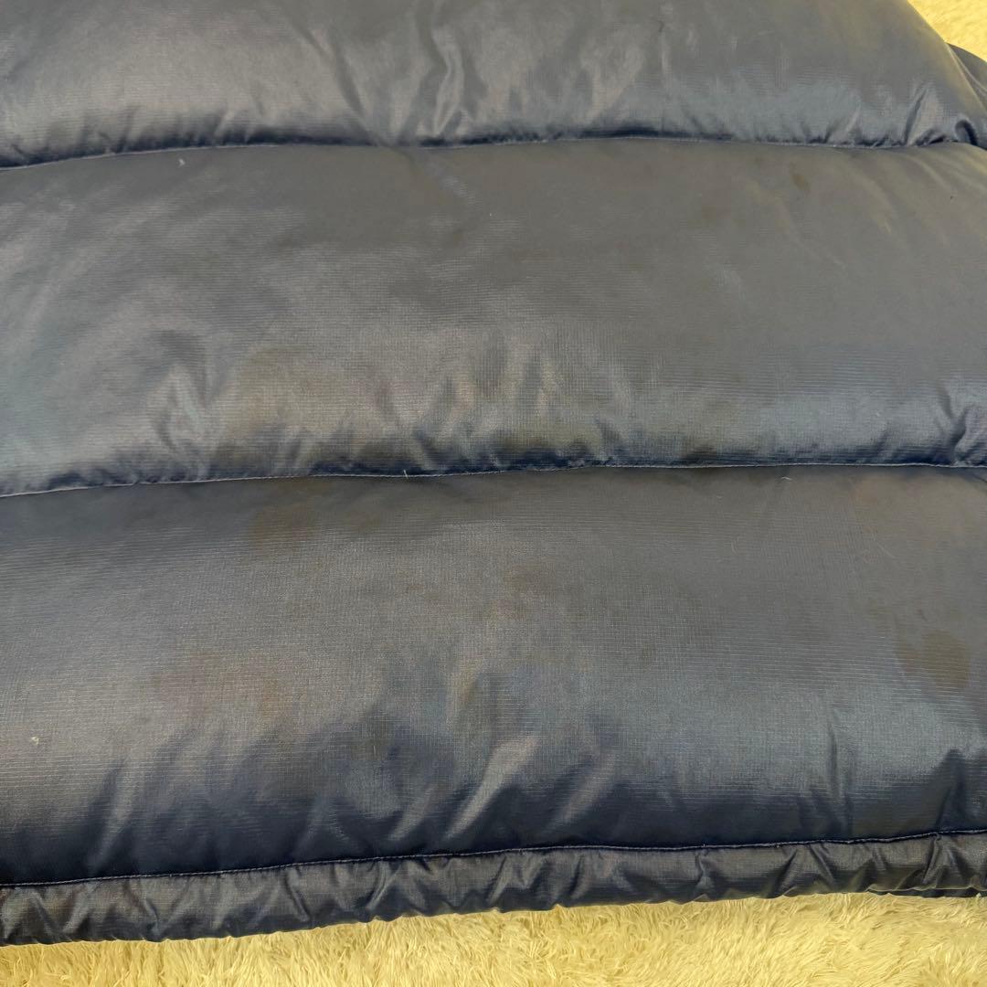 ノースフェイス ダウンベスト 海外限定 カラー ネイビー グレー メンズ XL