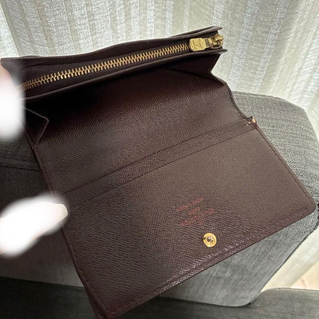 Louis Vuitton/ダミエ/L字ファスナー二つ折り財布