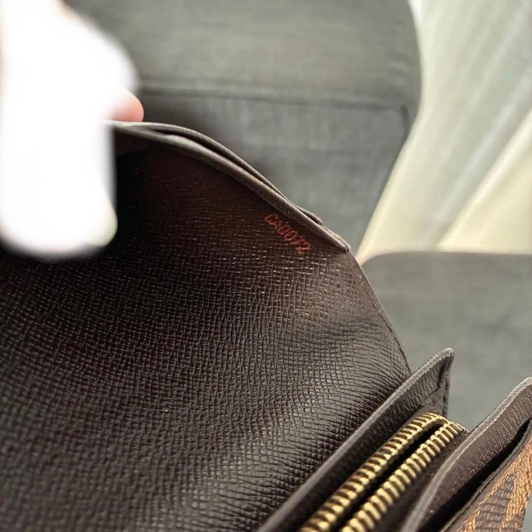 Louis Vuitton/ダミエ/L字ファスナー二つ折り財布