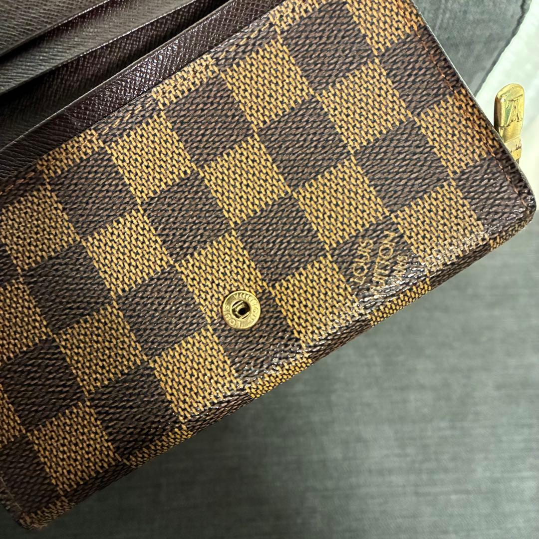 Louis Vuitton/ダミエ/L字ファスナー二つ折り財布