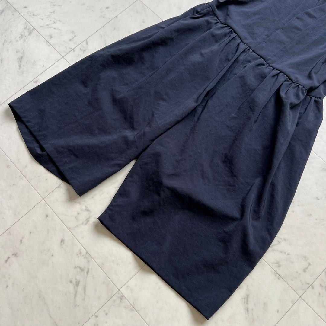 NO CONTROL AIR 強撚ポリエステルストレッチポプリンオーバーオール