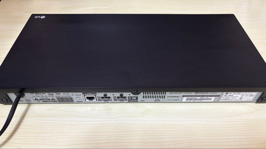 LG 4K Ultra HD ブルーレイプレーヤー UBK90