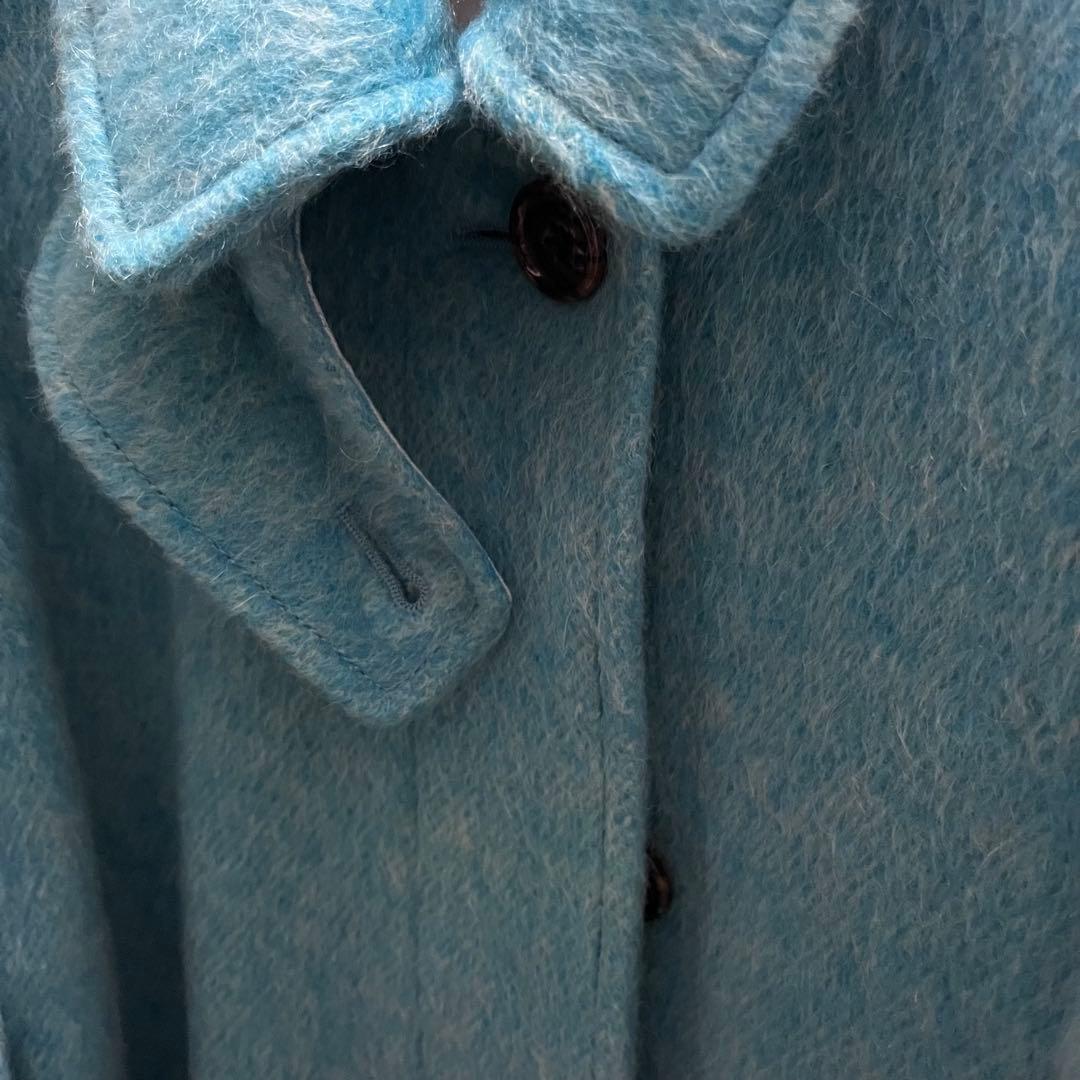 【年末年始限定お値下げ】ウールモヘヤシャギーバルカラーコート サイズ38