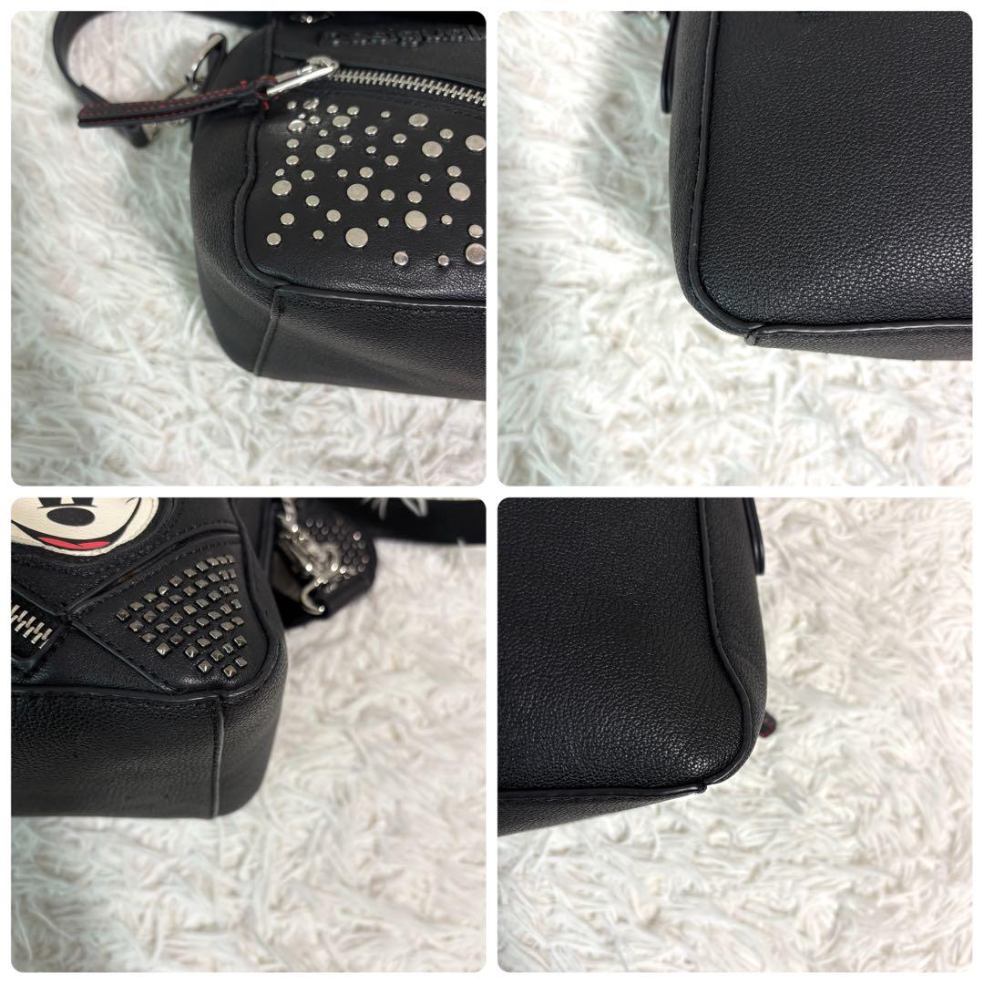 ✨未使用級/限定品✨デシグアル×ディズニー ショルダーバッグ ミッキー スタッズ