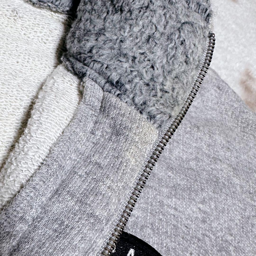 ヒステリックグラマー ヒスガール スカル 切り替え パーカー ジャケット ウール