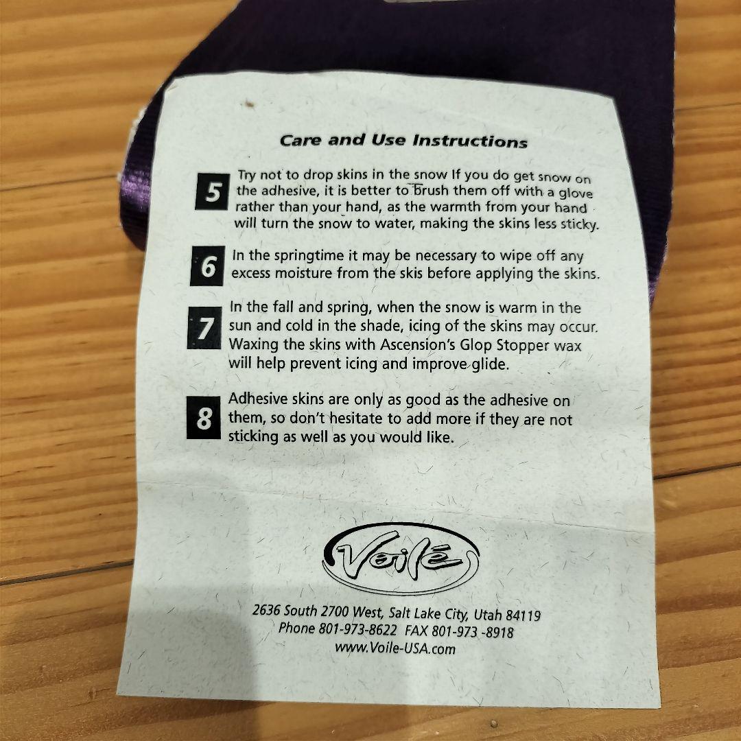 新品 Voile Tractor Skins 157cm スプリットボードスキン