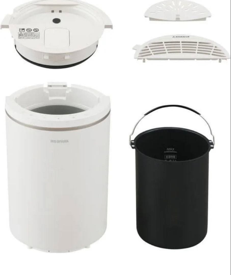 IRIS OHYAMA スチーム式加湿器 3.0L AHM-MH60-ホワイト