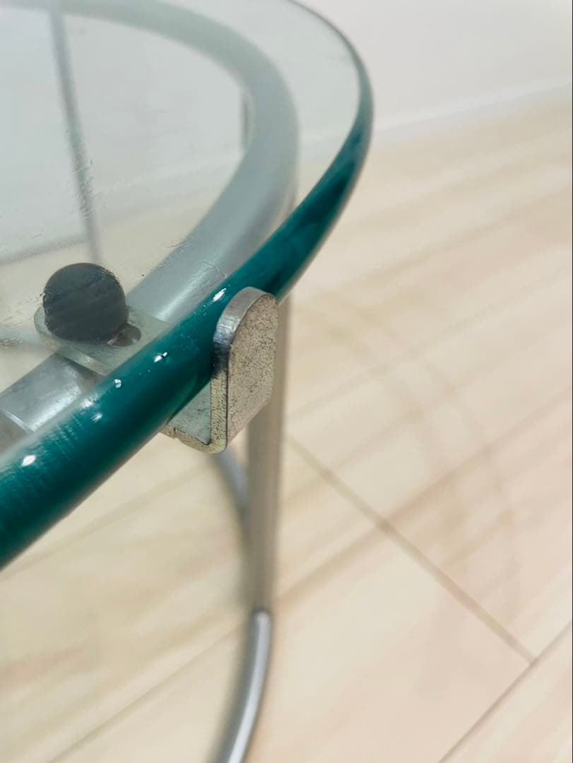 美品 HUKLA フクラ　TMRB リビングテーブル　ガラステーブル