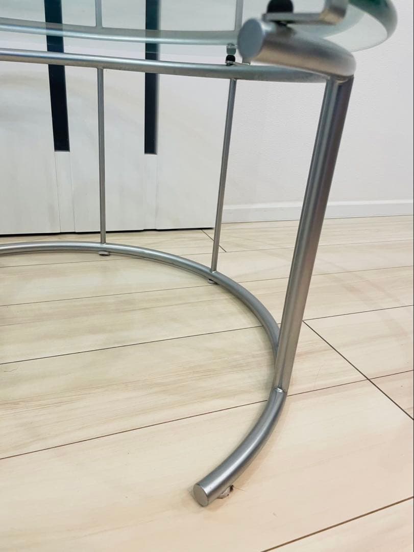 美品 HUKLA フクラ　TMRB リビングテーブル　ガラステーブル