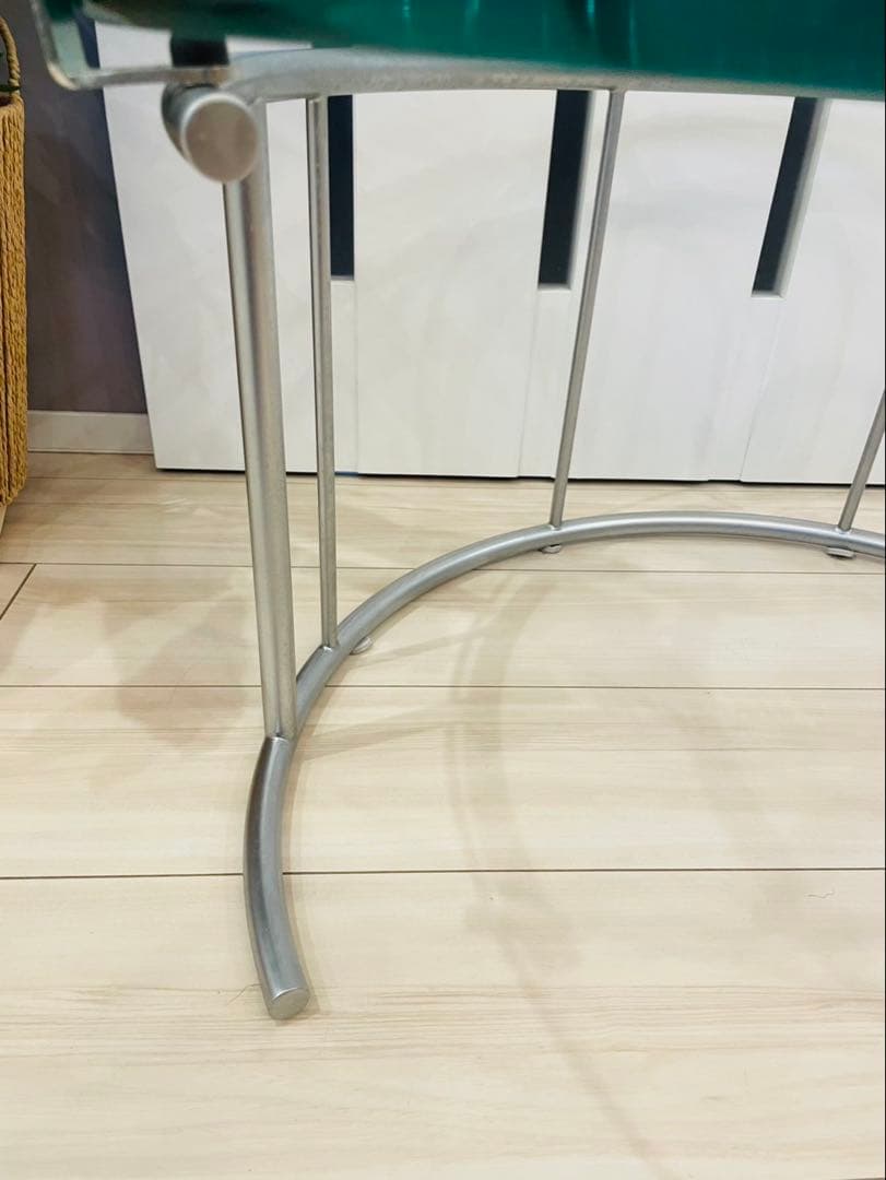 美品 HUKLA フクラ　TMRB リビングテーブル　ガラステーブル