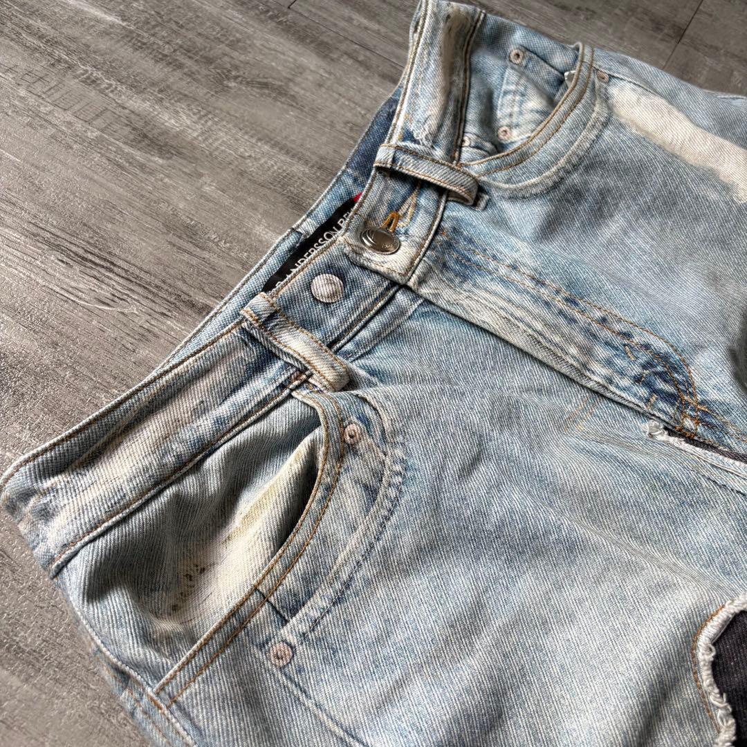 ANDERSON BELL denim printed cargo デニム　28