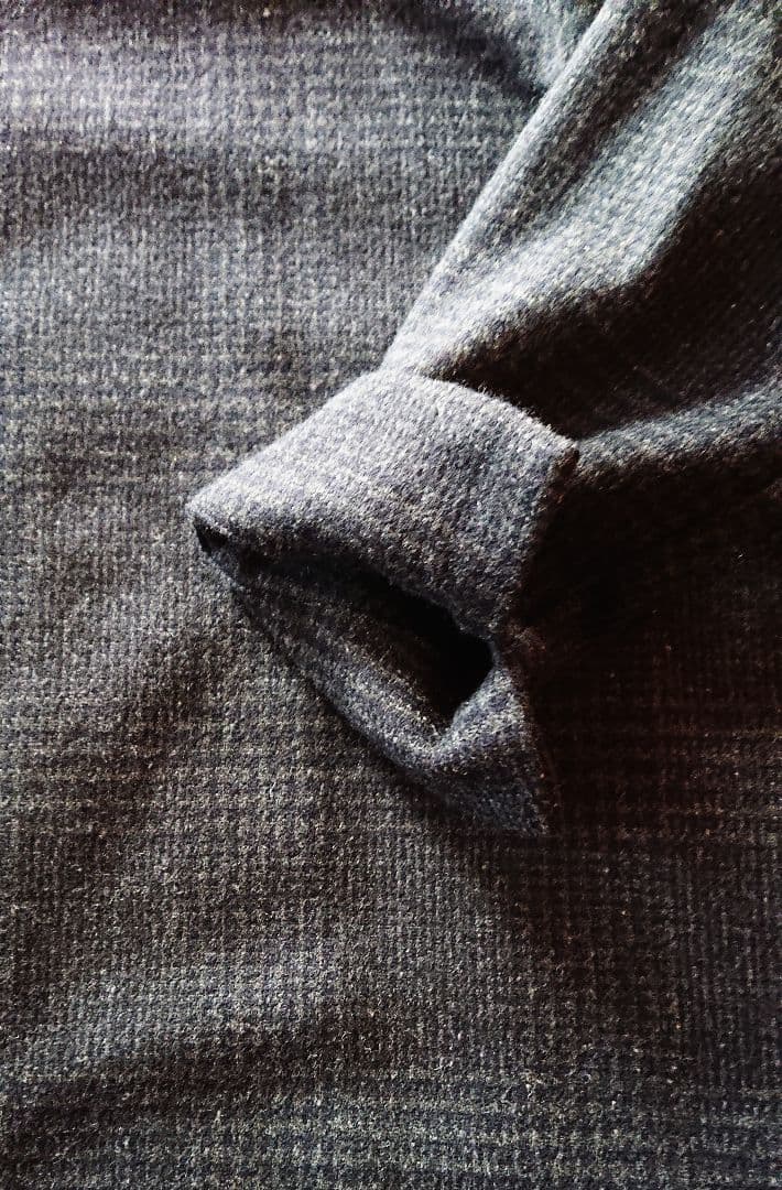 45R☆ブリティッシュウールツイードチェックのストレッチドレス/チャコール♪