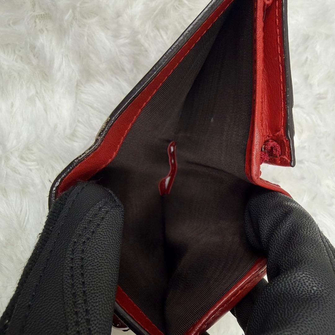 GUCCI チェリー GGスプリーム 二つ折り財布 レッド コンパクトウォレット