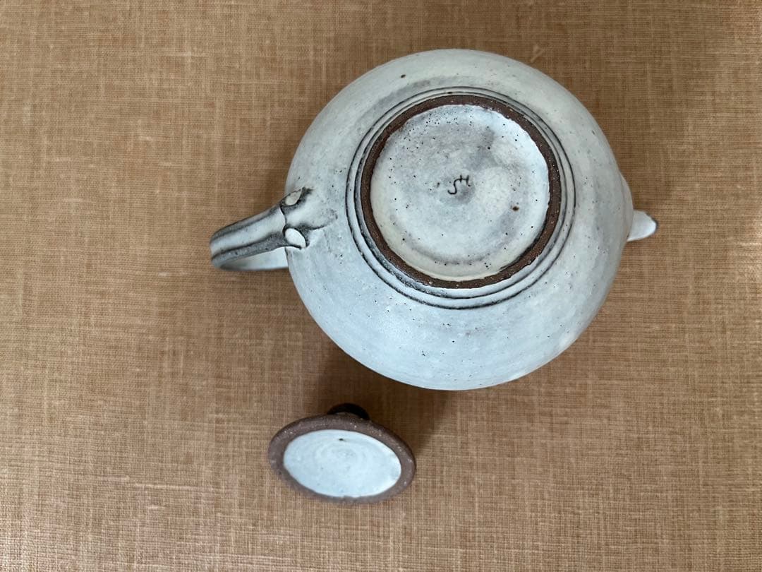 林さとみ　粉引　急須　ポット