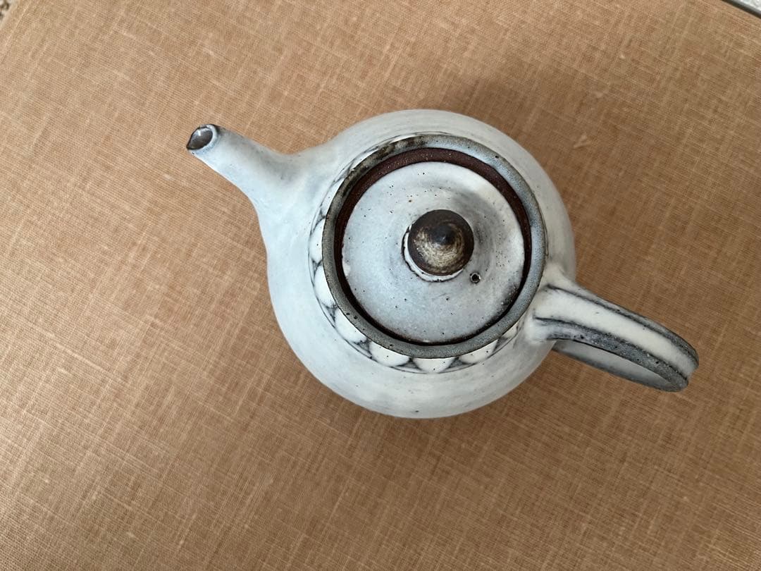 林さとみ　粉引　急須　ポット