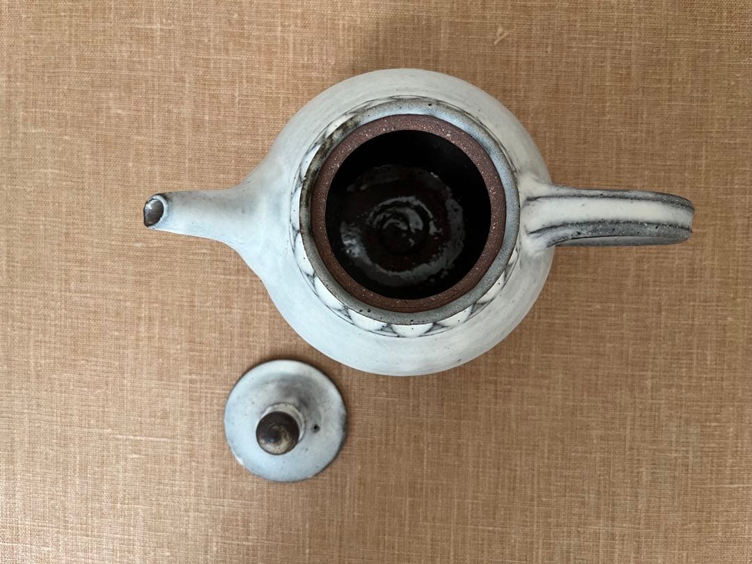 林さとみ　粉引　急須　ポット