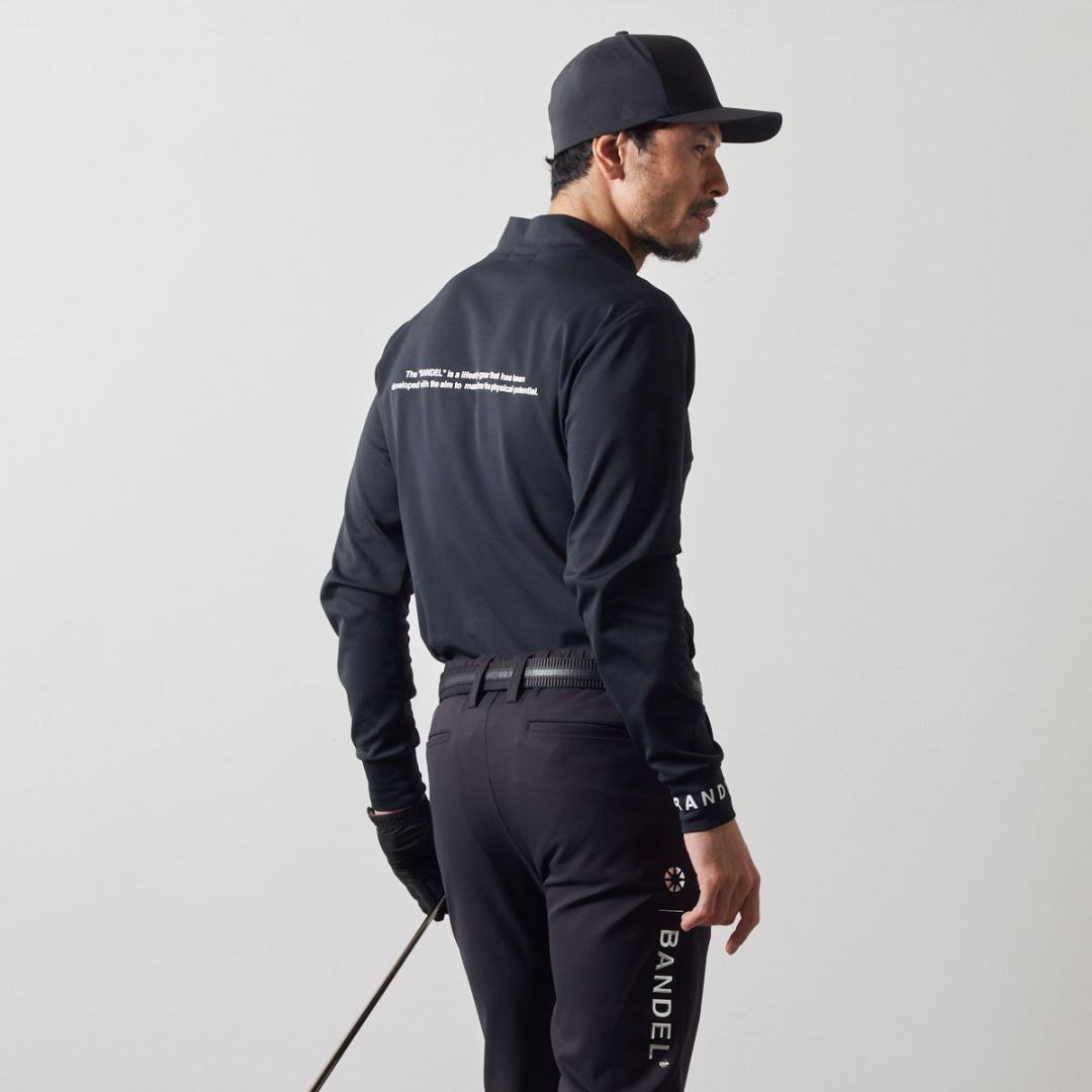 バンデルゴルフMサイズ/ブラック黒/BGS-4ABLMC-3-BKロングTシャツ