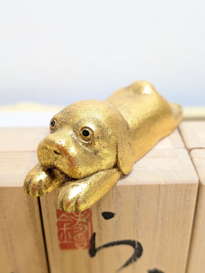 薮内佐斗司　ブロンズ像　らぶ　ゴールド シルバー ブロンズ　三色セット　共箱