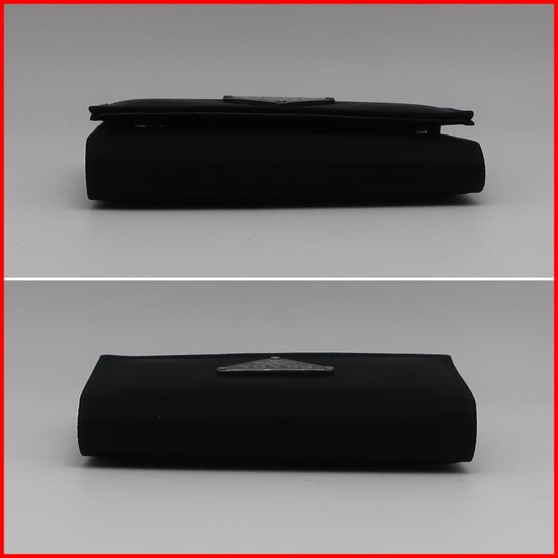 正規品 プラダ PRADA ６連キーケース 三角ロゴプレート ナイロン レザー