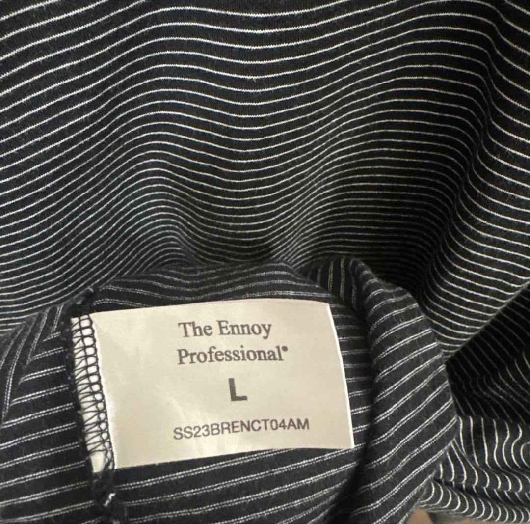 ENNOY L/S Border T-Shirts ブラック ロンT エンノイ