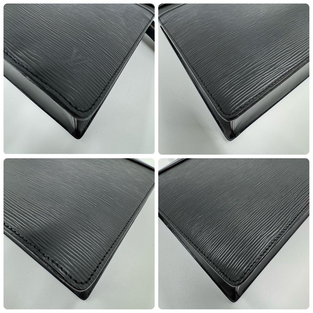 ルイヴィトン エピ リヴィエラ レザー ハンドバッグ ビジネス ブラック