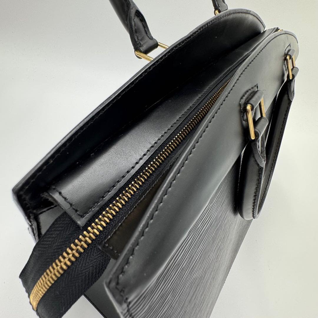 ルイヴィトン エピ リヴィエラ レザー ハンドバッグ ビジネス ブラック