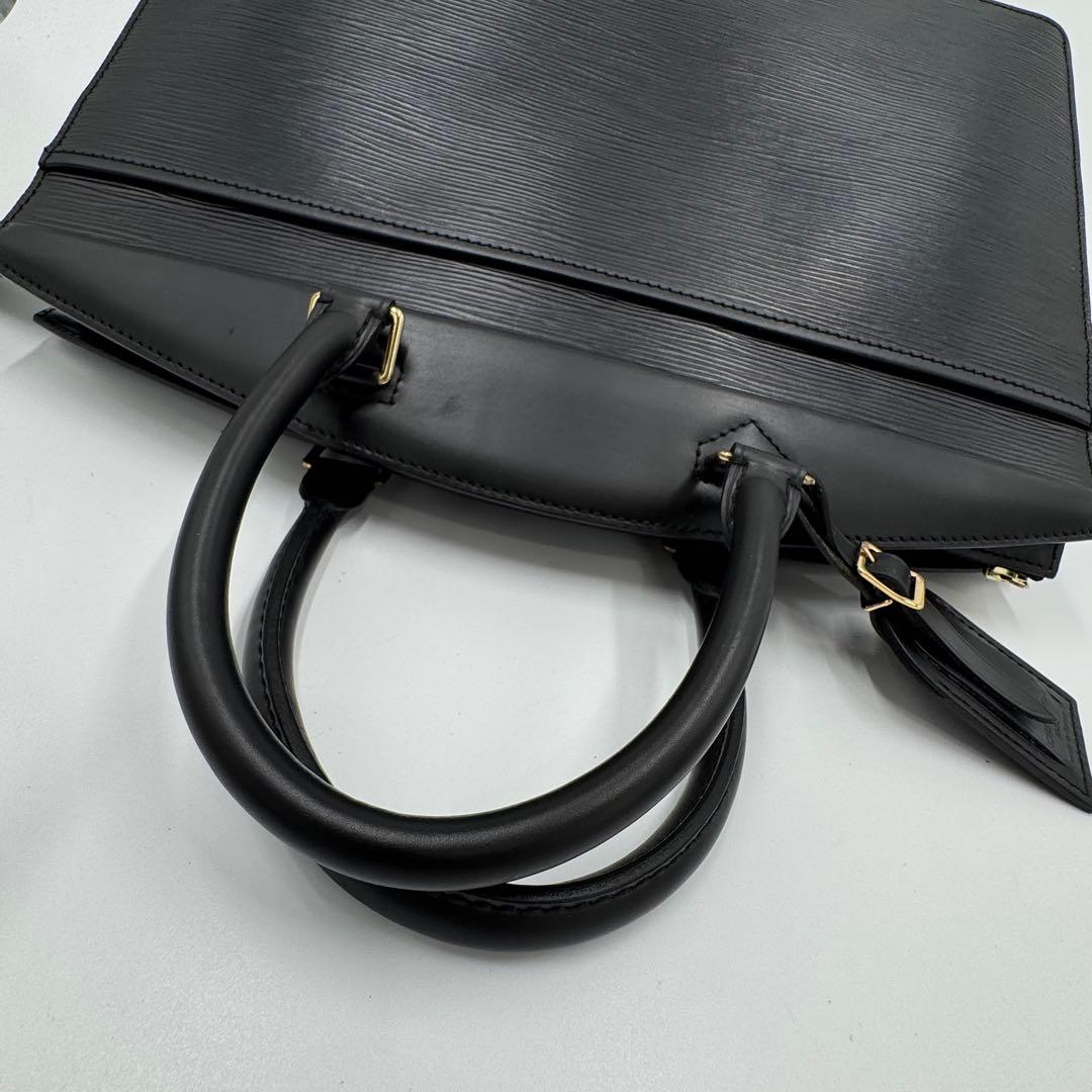 ルイヴィトン エピ リヴィエラ レザー ハンドバッグ ビジネス ブラック