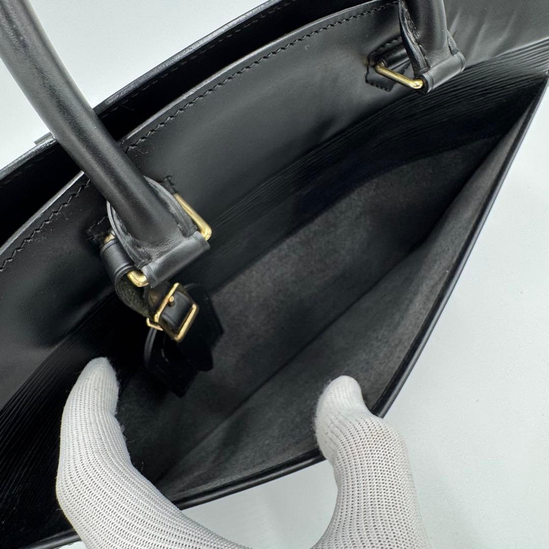 ルイヴィトン エピ リヴィエラ レザー ハンドバッグ ビジネス ブラック