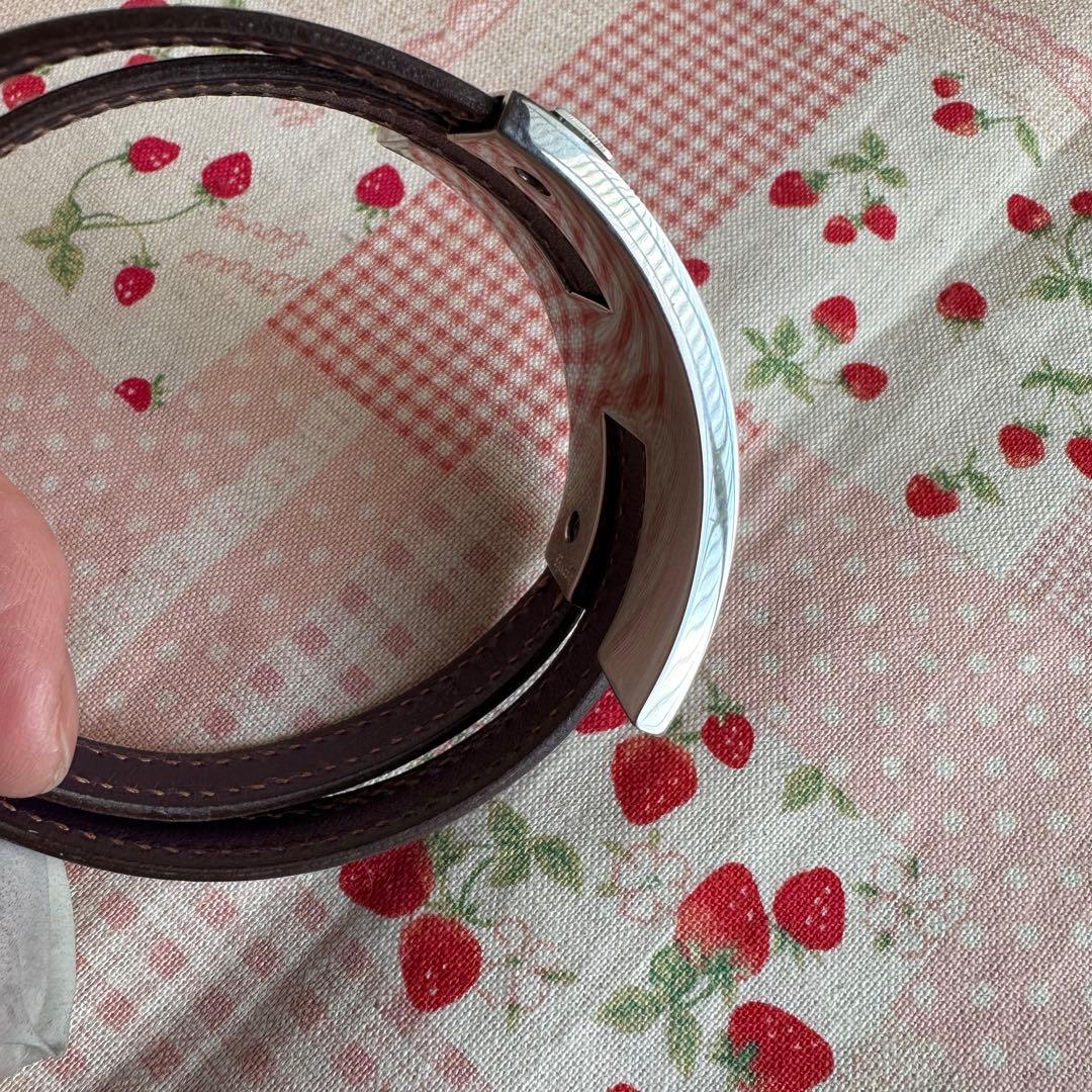 再お値下げ^ ^ 美品！！　エルメス　バングル　パープル　紫