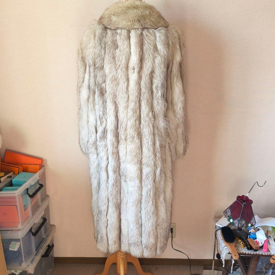 サガフォックス Jindo ブルーフォックス ロングコート M ボリューミー