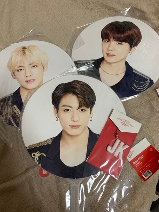 sys bts バンタン　うちわ　キーリング