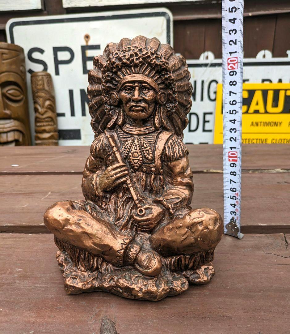 70's ネイティブアメリカン インディアン置物　プエブロUSAヴィンテージ雑貨