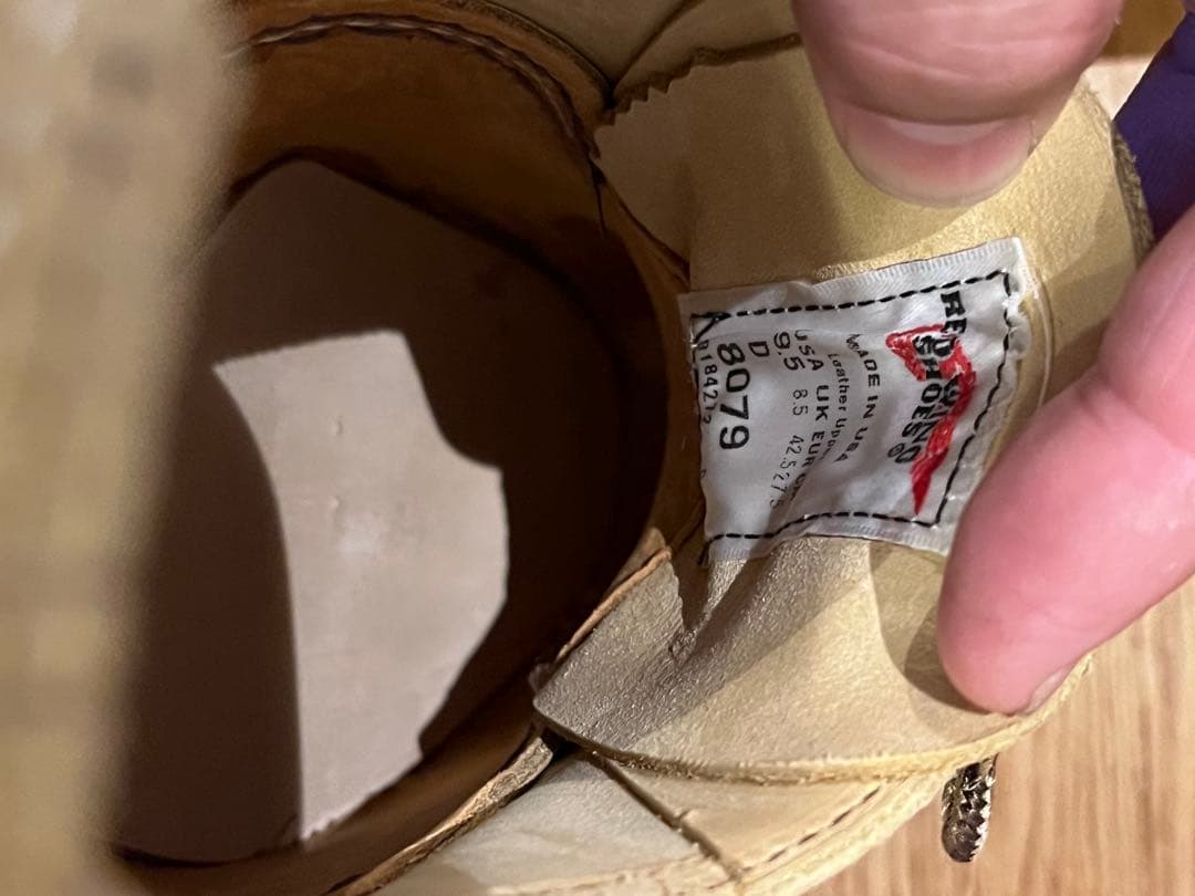 モックトゥ　オックスフォード　27.5㎝　レッドウイング　ラフアウト