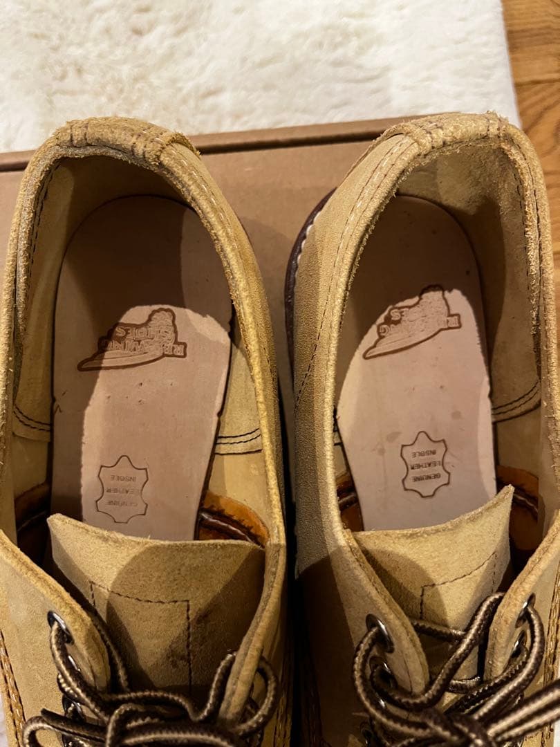 モックトゥ　オックスフォード　27.5㎝　レッドウイング　ラフアウト