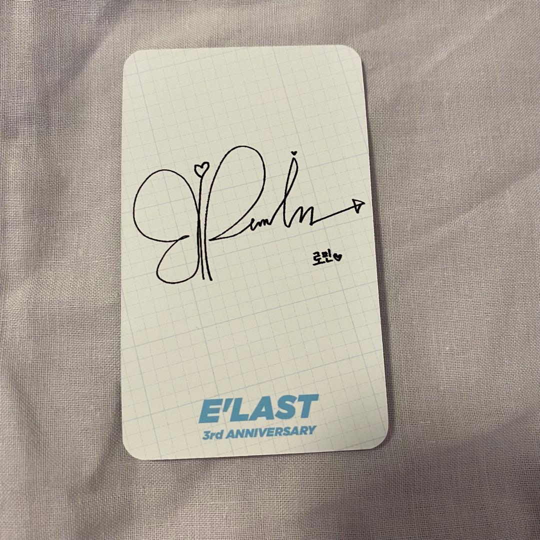 E'LAST ELAST エラスト ロミン トレカ サイン カフェ 3周年