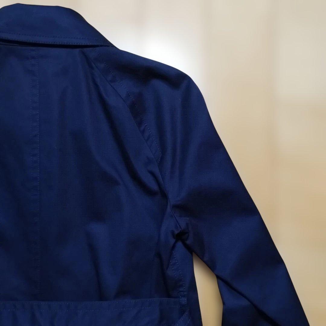 【COACH】コーチ トレンチコート/ネイビー/総柄裏地/シグネチャー/M