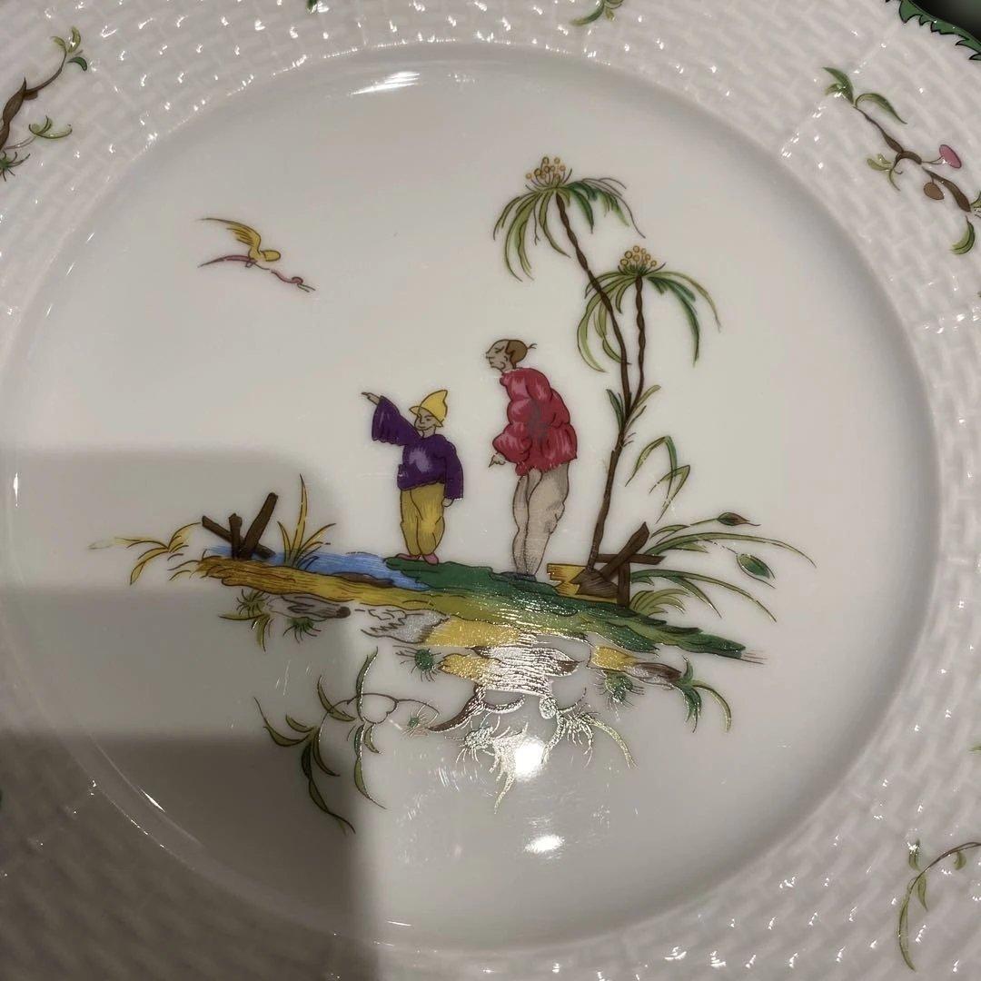 RAYNAUD花と人物の絵柄 陶磁器皿セット