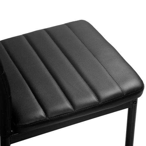 【ブラック8脚セット】ダイニングチェア ダイニング チェアー PU　座り心地いい