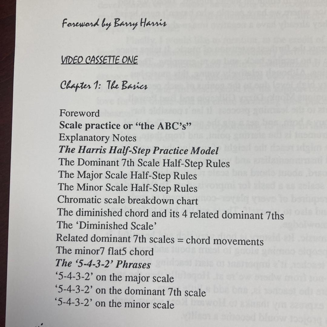 バリーハリス ワークショップビデオ Part１