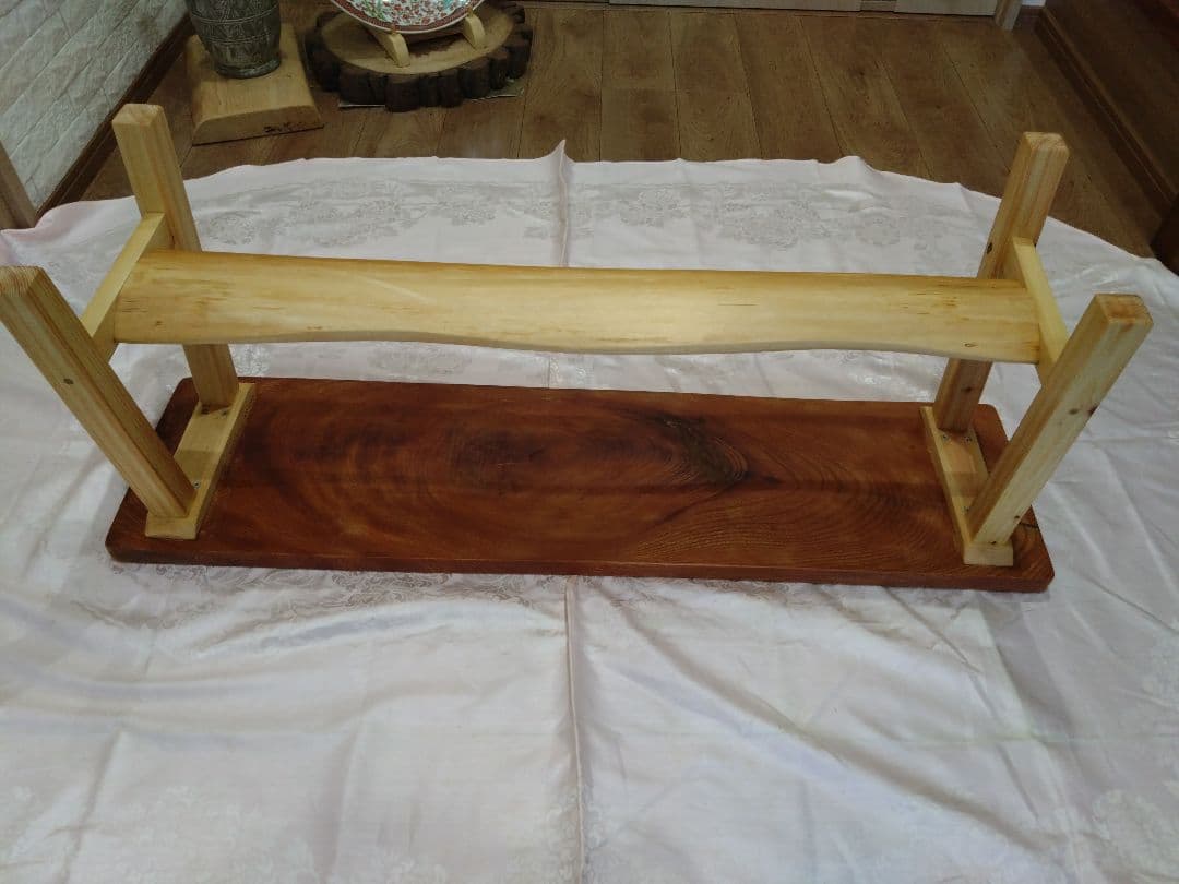 欅一枚板のベンチ75　Haru❕❕長寿のケヤキの杢目が綺麗に出ております。