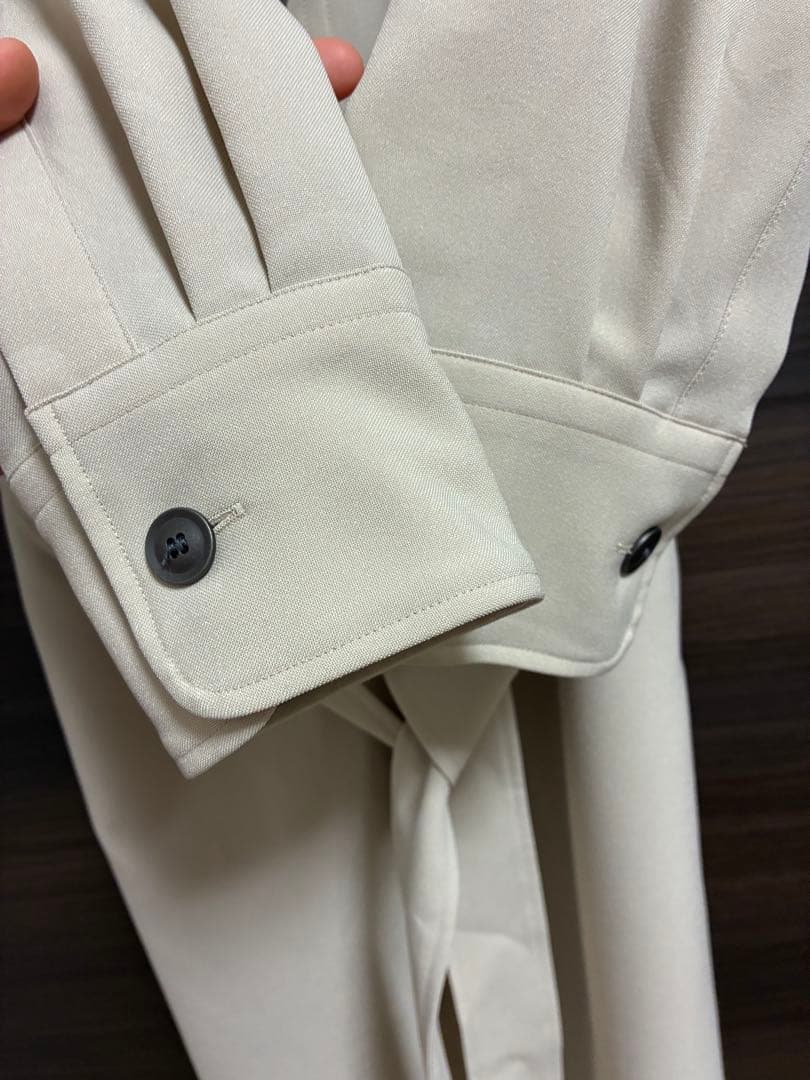 SOÉJU ソフトオックスシャツワンピース Sベージュ　ソージュ　春服