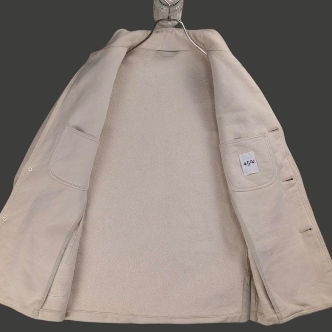 現行✨45R 裏起毛 スウェットジャケット コットン 洗える R刺繡 2Way