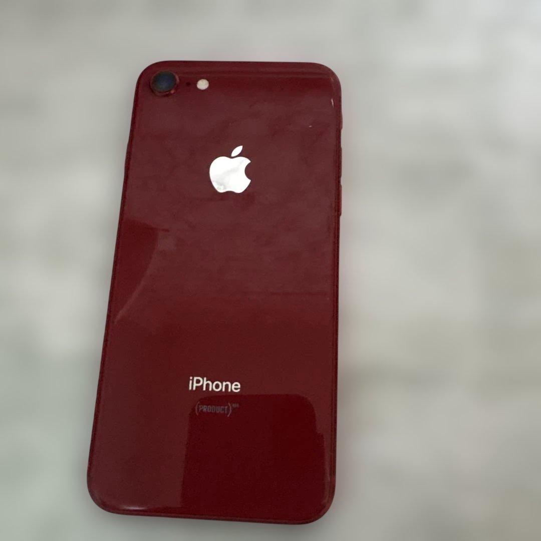 iPhone 8 64GB レッド／SIMロックなし／バッテリー69％／本体のみ
