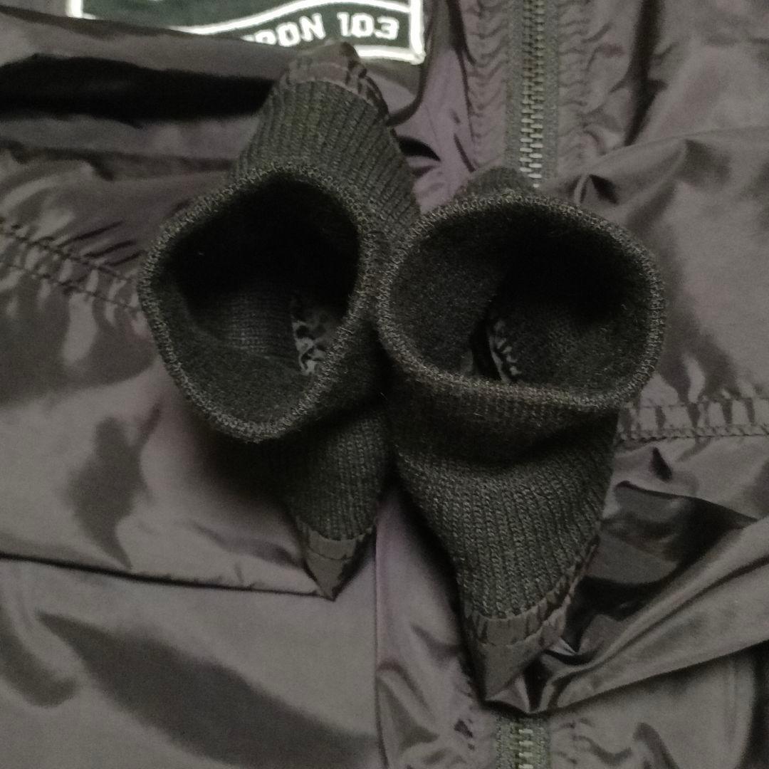 リボン付き ALPHA フライトジャケット MA-1 ワッペン多数 ミリタリー