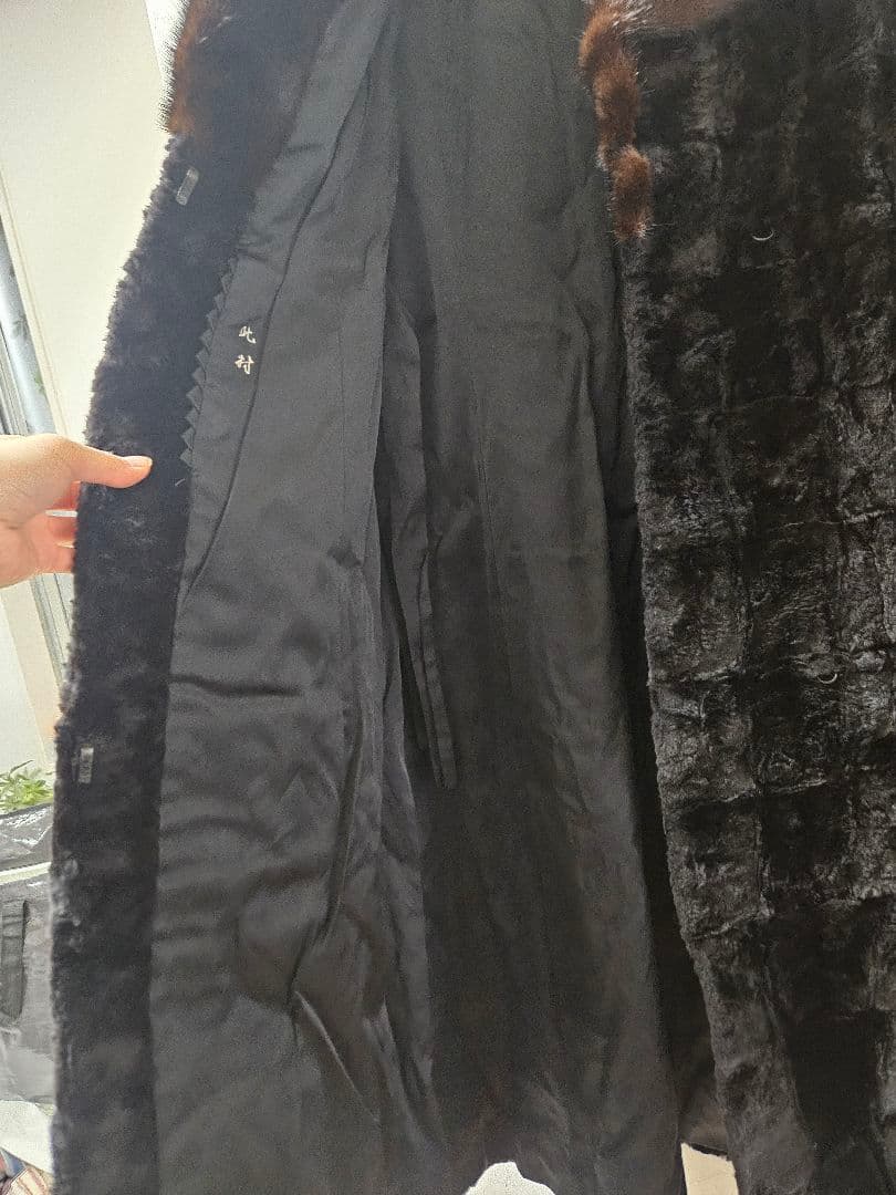 訳あり…三越 Palody リアルミンクファー ロングコート 艶やかな光沢