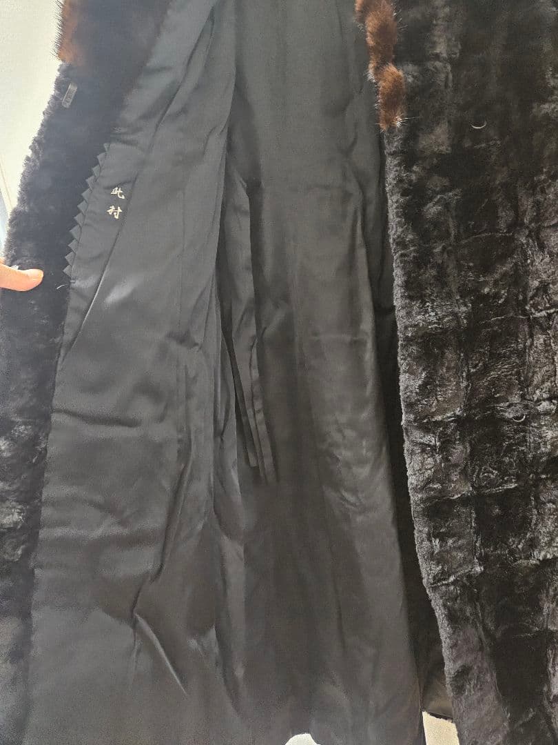 訳あり…三越 Palody リアルミンクファー ロングコート 艶やかな光沢