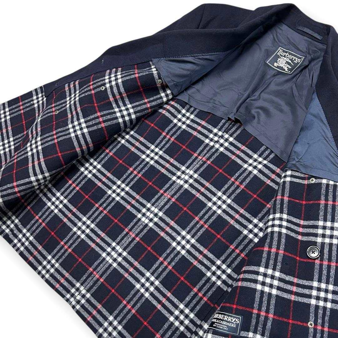 90s Burberrys ノバチェック バーバリー Pコート ウールジャケット