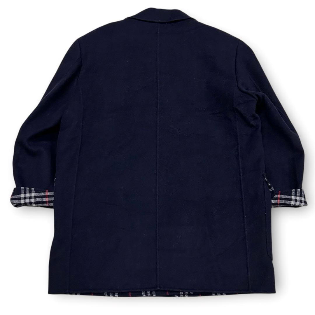 90s Burberrys ノバチェック バーバリー Pコート ウールジャケット