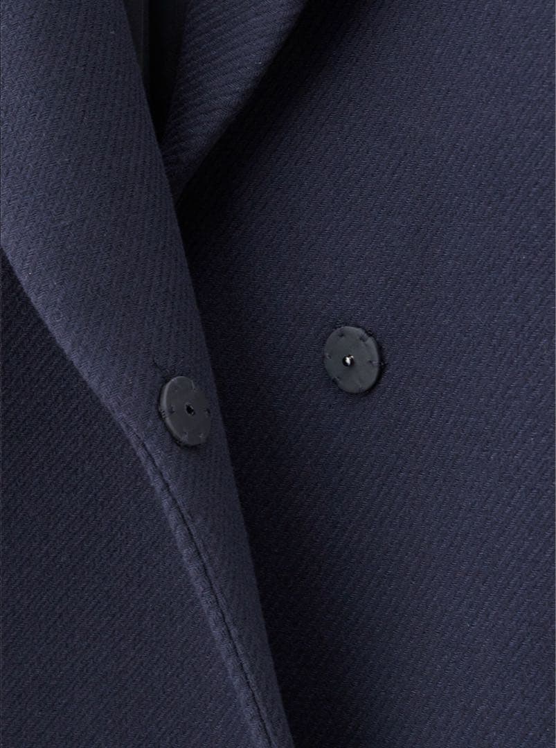 美品　PLST マンテココート　ネイビー　Sサイズ