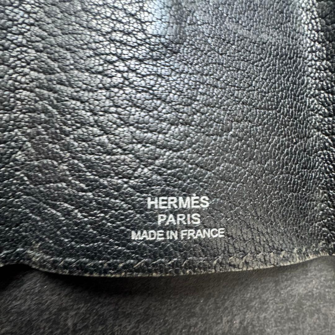 HERMES エルメス べアン キーケース ブラック シェーブル